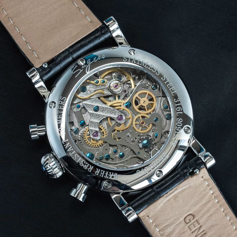 Sugess Chrono Master Moon Black