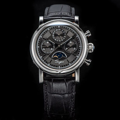 Sugess Chrono Master Moon Black