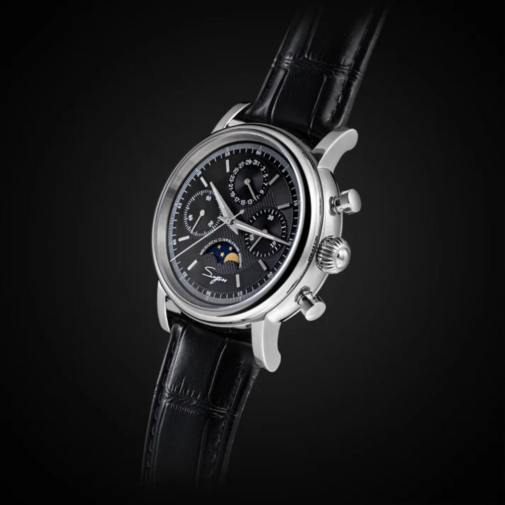 Sugess Chrono Master Moon Black