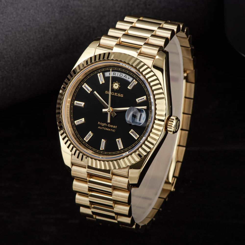 Sugess Chrono President Gold