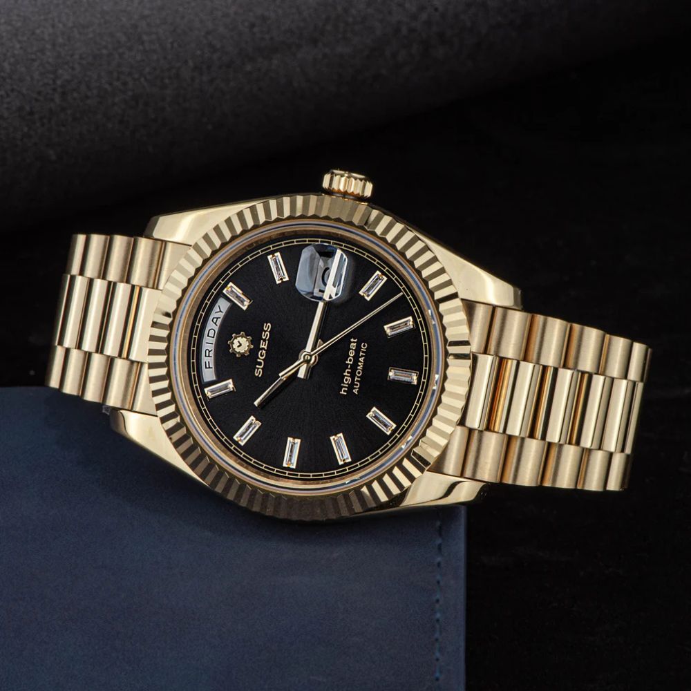 Sugess Chrono President Gold