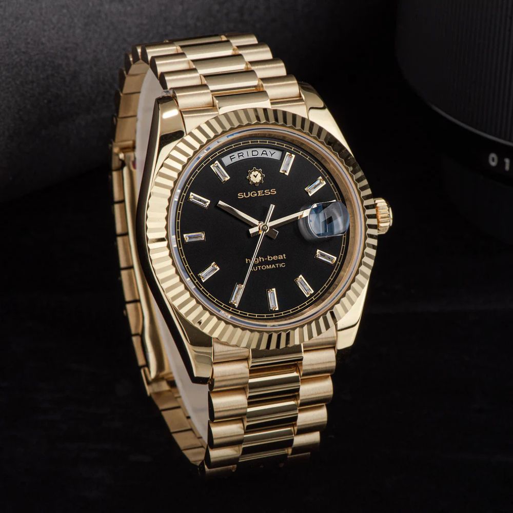 Sugess Chrono President Gold
